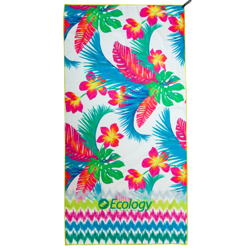 TOALLA PLAYERA DE MICROFIBRA ADULTO FLORES